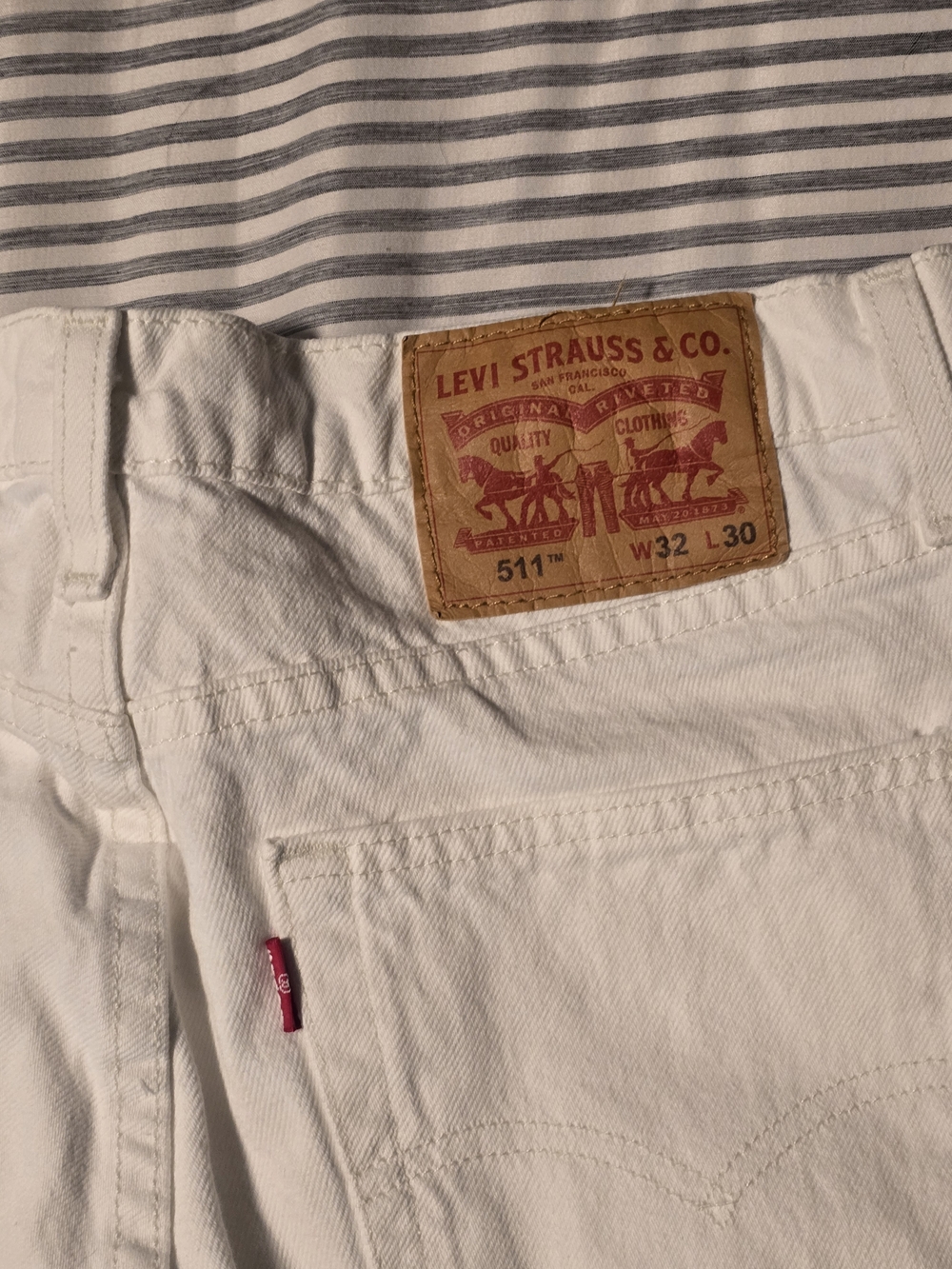 Levi Strauss & Co. 511 White Jeans